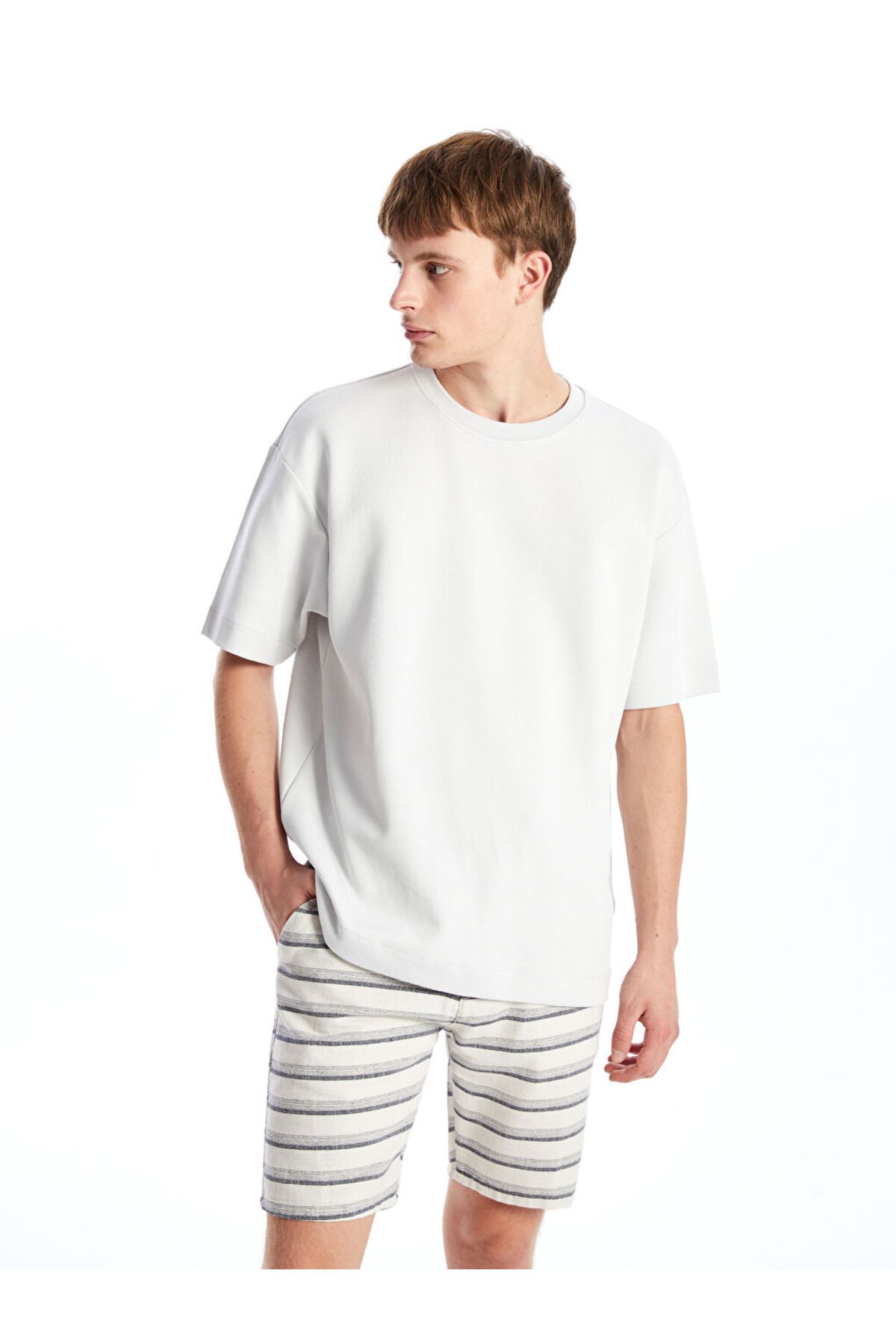 LC Waikiki Slim Fit Çizgili Erkek Şort