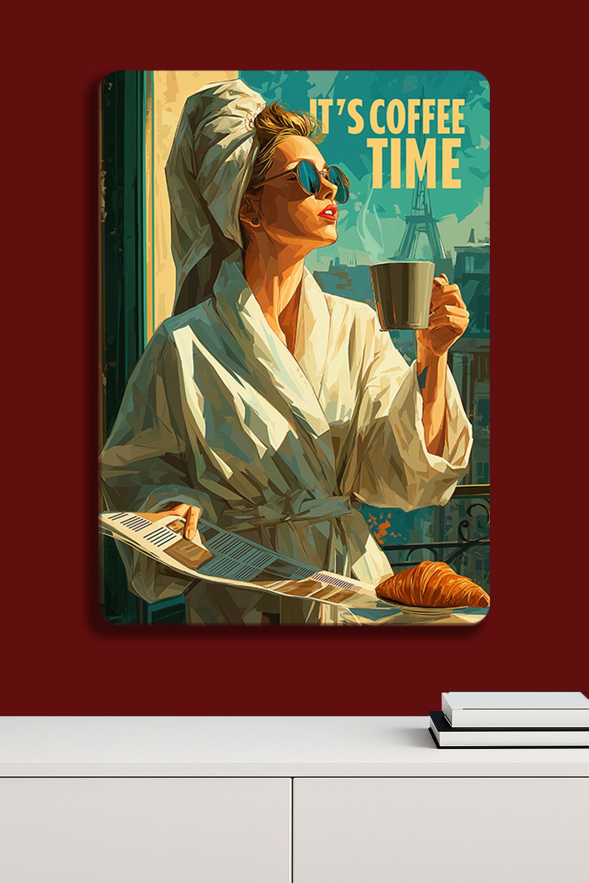 SPLASH Coffe Time Paris - Metal Poster
