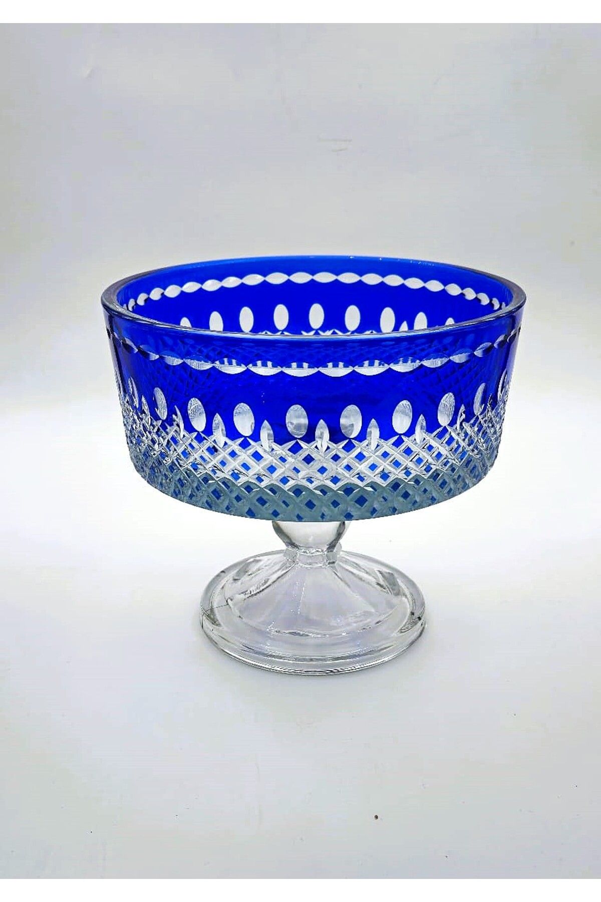 Akden Kristal KRİSTAL KESME DEKOR EL İŞÇİLİĞİ 19 CM CAM KASE