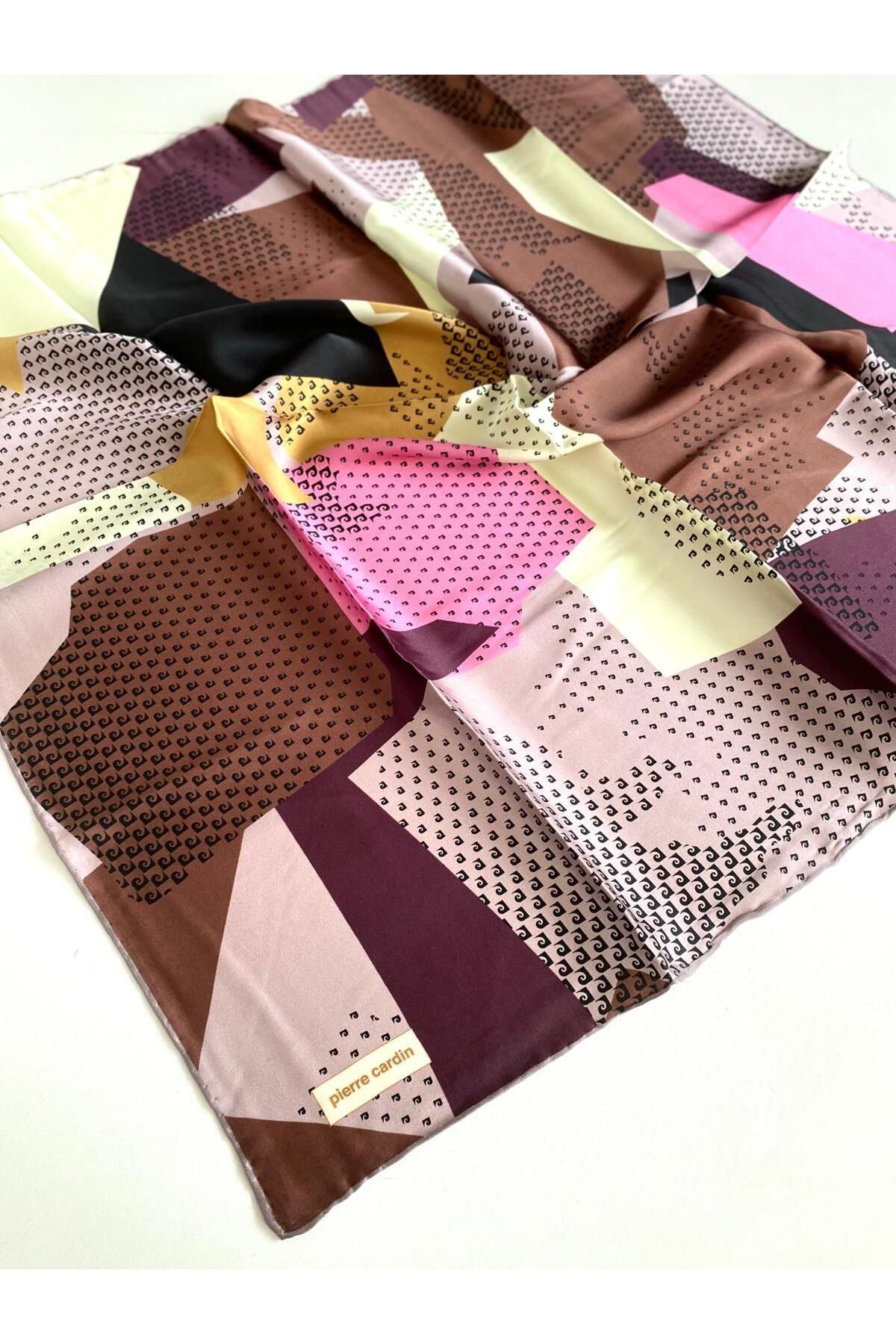Pierre Cardin Sura İpek Eşarp 8331230-391-48143 Lila Karışık Desen