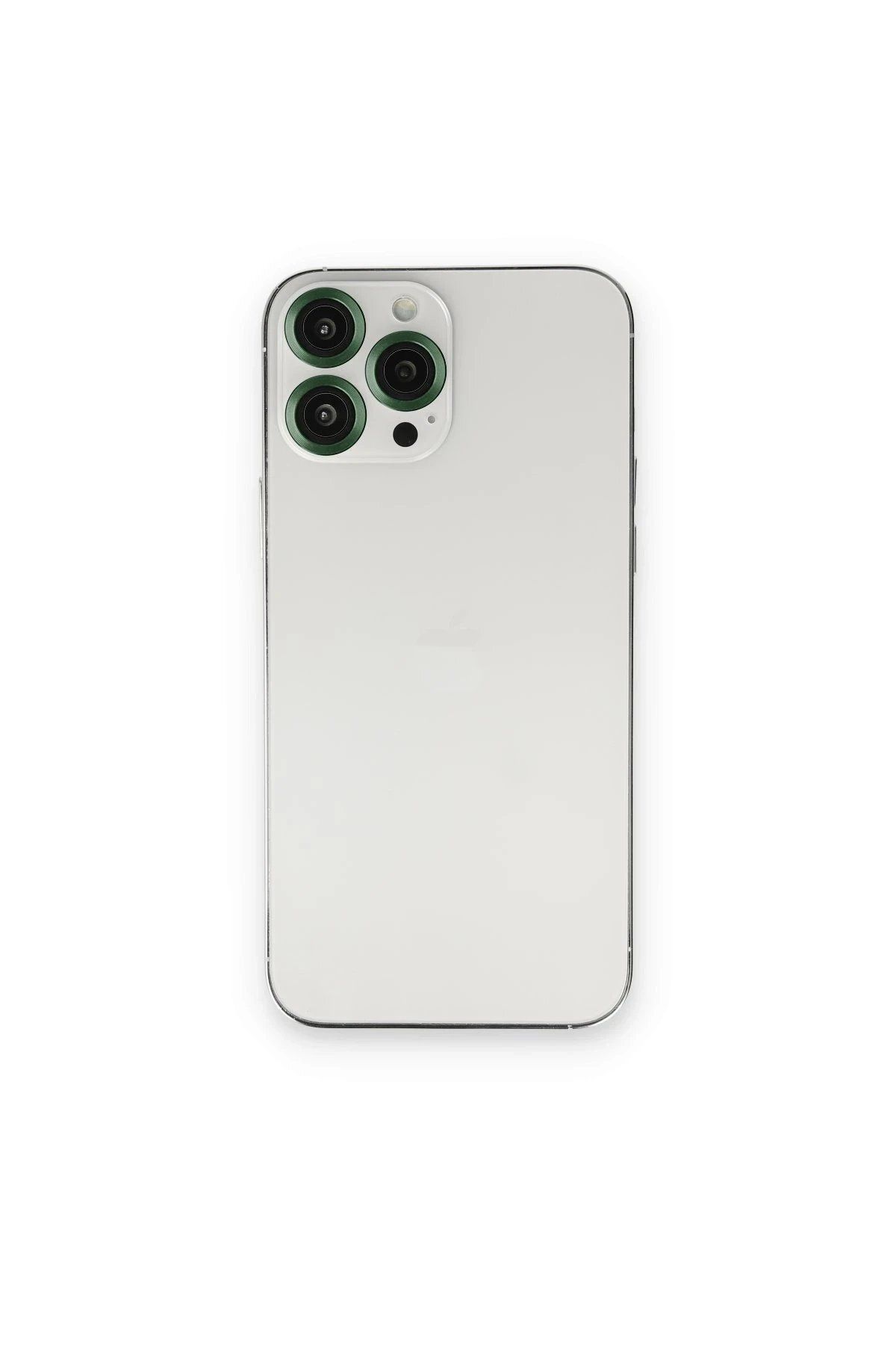 CepteToptan Newface iPhone 14 Pro Max Uyumlu Metal Kamera Lens - Koyu Yeşil