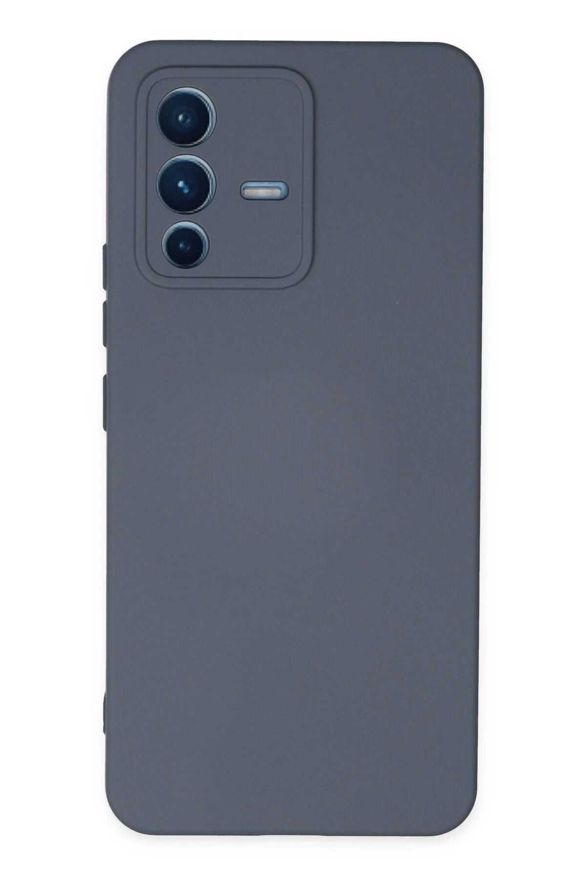 nerede bulurum Newface Vivo V23 5G Kılıf Nano içi Kadife Silikon - Gri