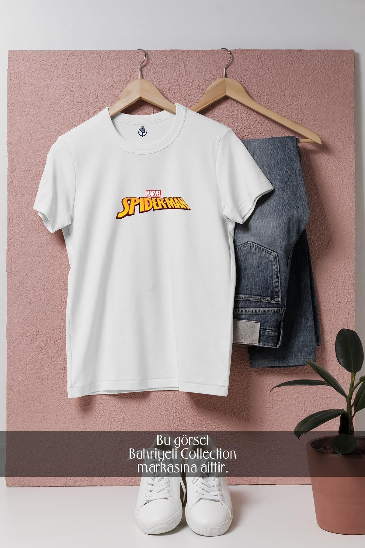 bahriyeli.jpeg Oversize Marvel Spider-Man Tasarımlı Unisex T-Shirt