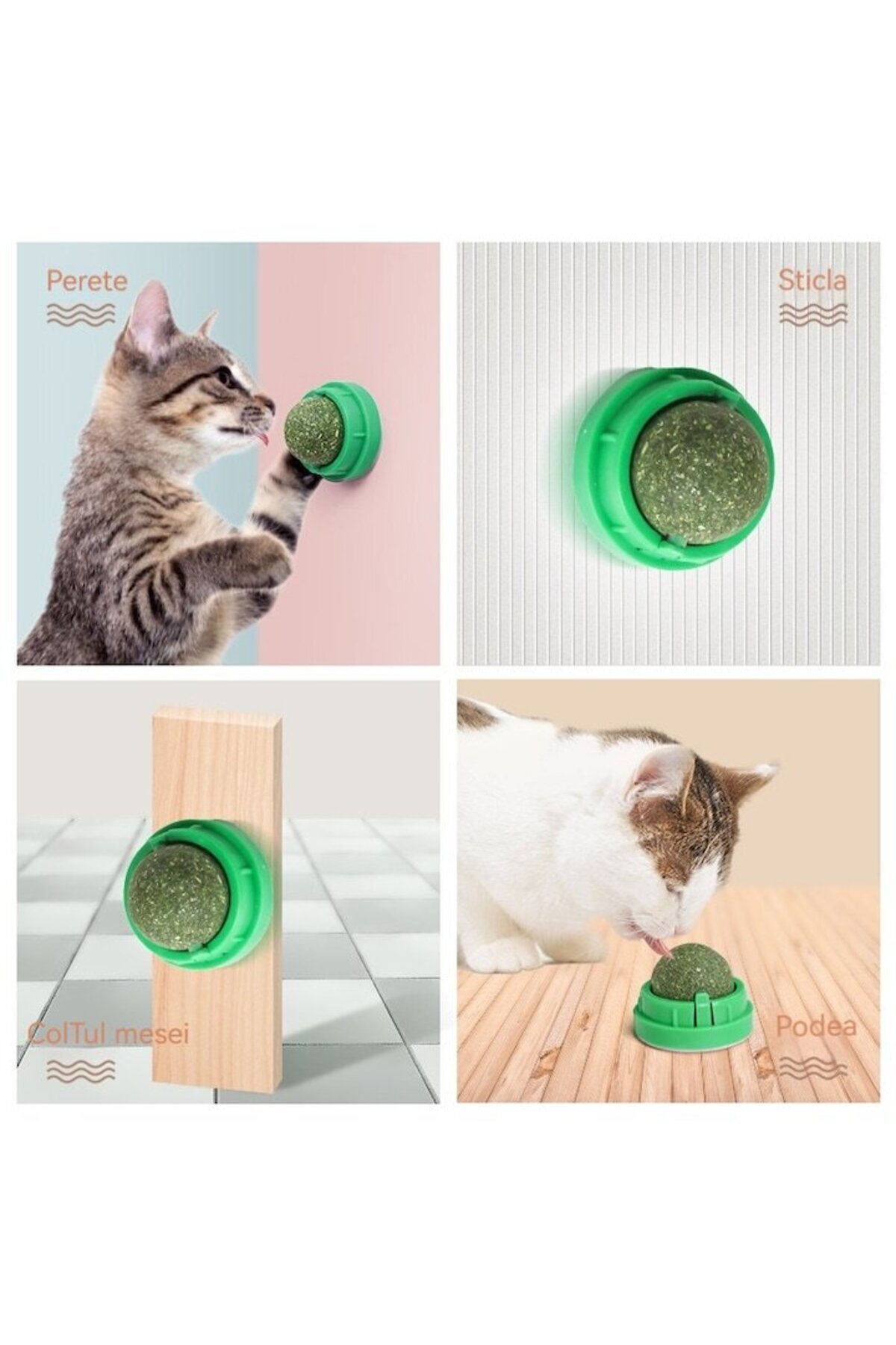 OEM-Interactive toy for cats, Catnip grass sphere 3