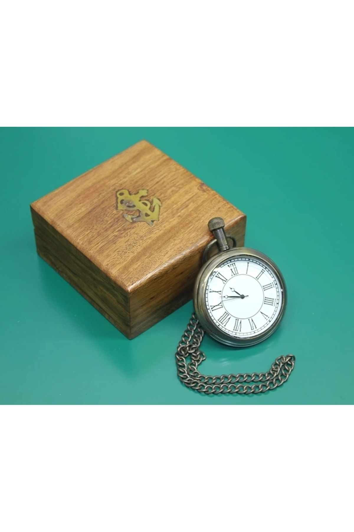 shop Ahşap Kutulu Köstekli Saat 15503