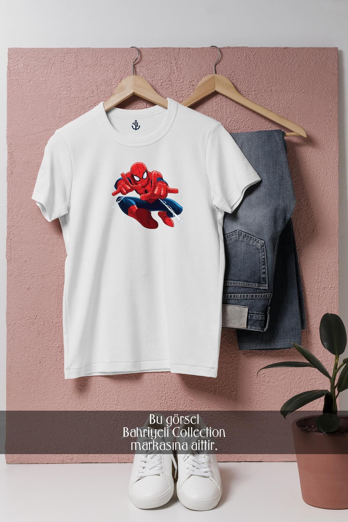 Bahriyeli Collection Oversize Spider-man - Örümcek Adam Vektörel Tasarımlı Unisex T-Shirt