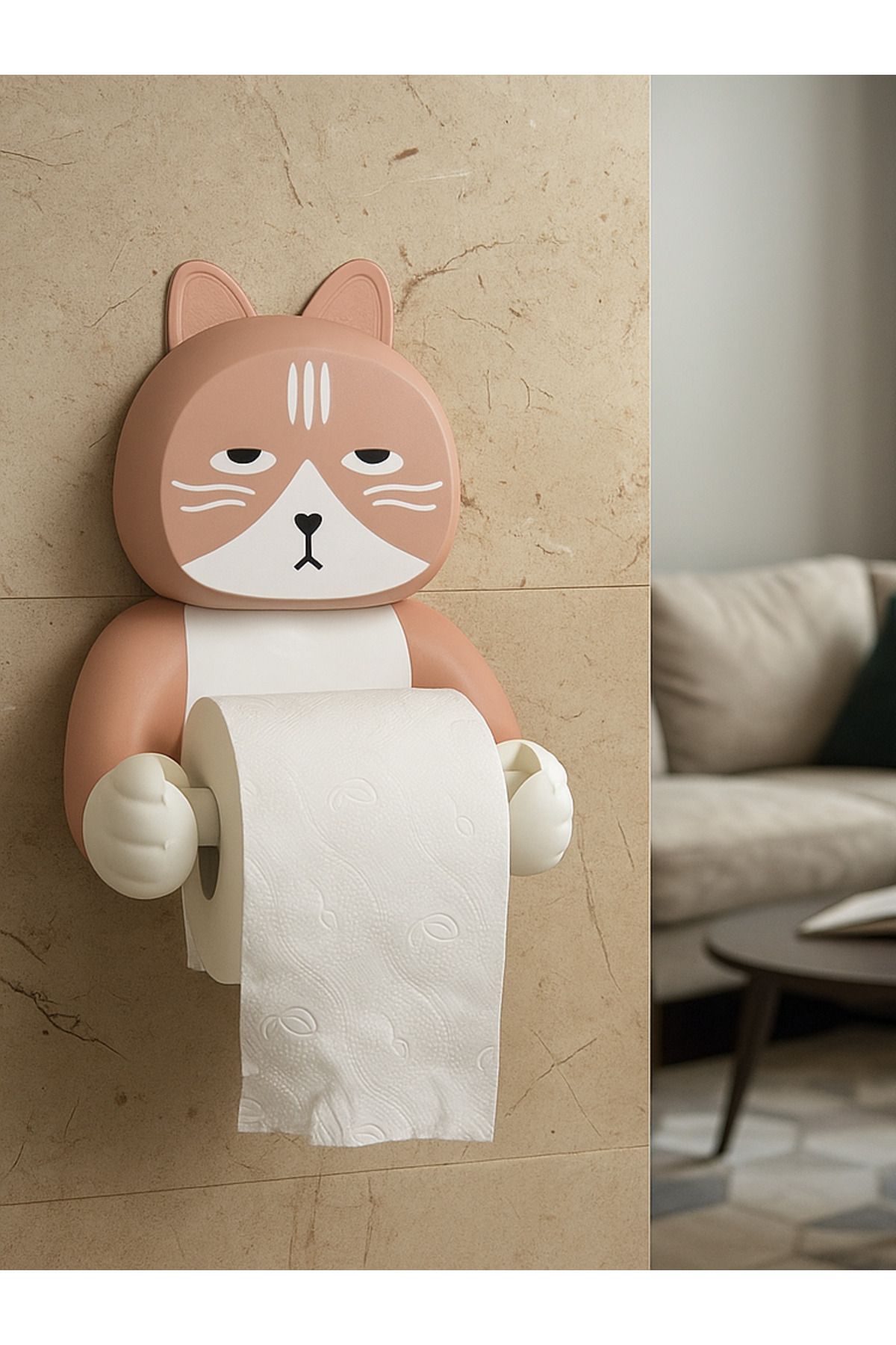 printastic Lux Kedi Tuvalet Kağıdı Tutacağı