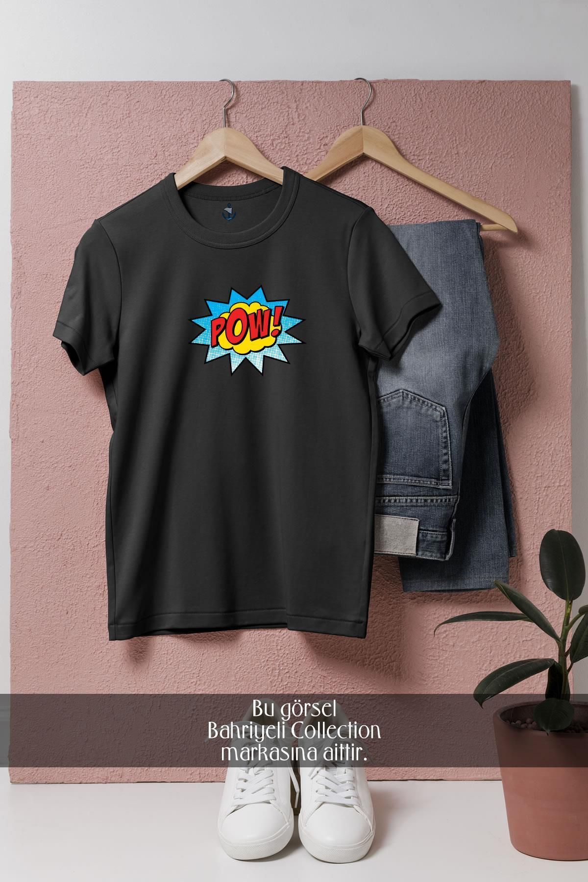 bahriyeli.jpeg Oversize Pow! Tasarımlı Unisex T-Shirt