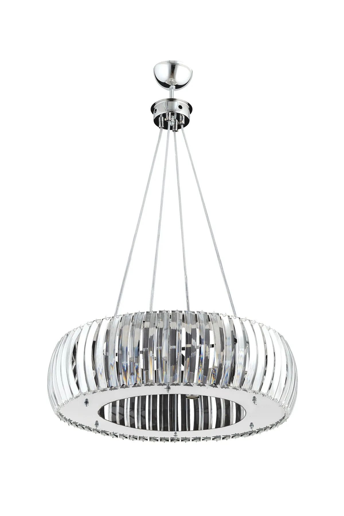 XİGENON Diamora Gold 50 Cm Kristal parlak taşlı yuvarlak şık tasarımlı avize