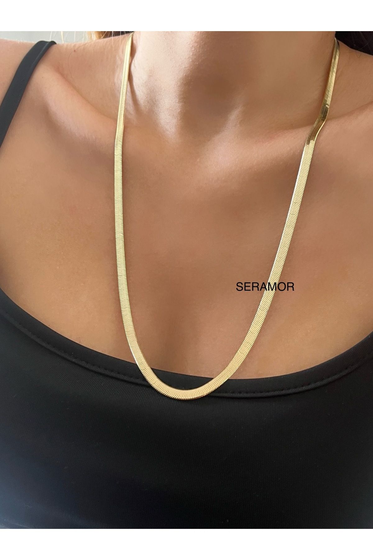 XUPING JEWELRY 14K Altın renginde premium kalite kuyumcu işçiliği kararmaz İtalyan kolye
