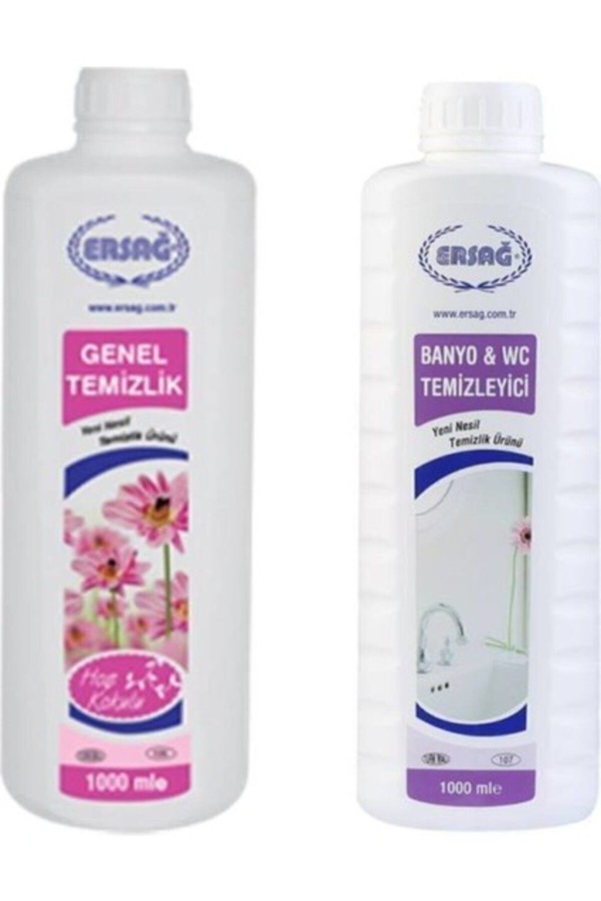 Ersağ Ersağ Banyo Wc 1000 Ml. + Genel Temizlik 1000 Ml.