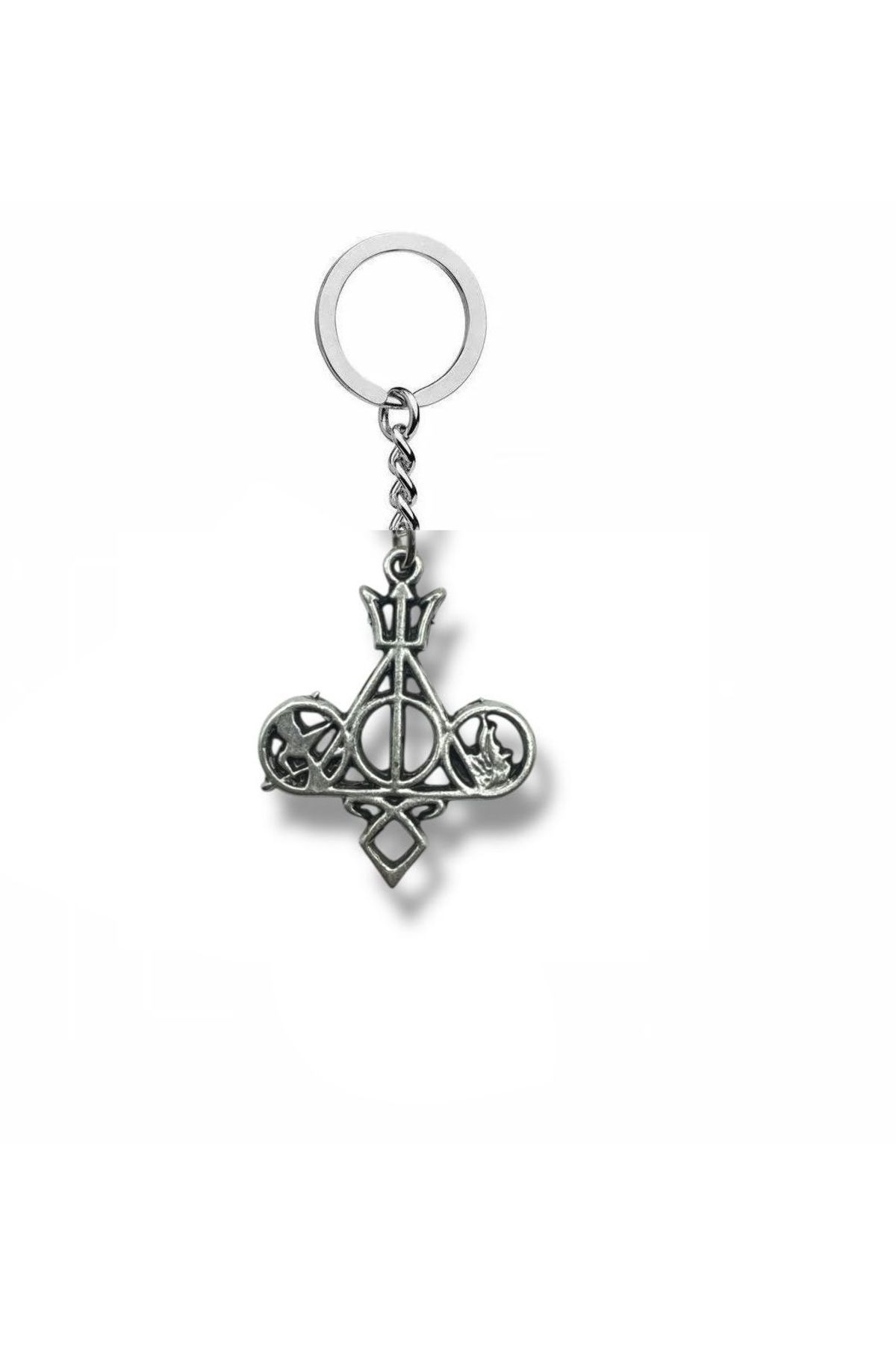 Herşey Nota Rebel Emblems – Ölümcül Aletler & Açlık Oyunları Temalı Unisex Metal Anahtarlık