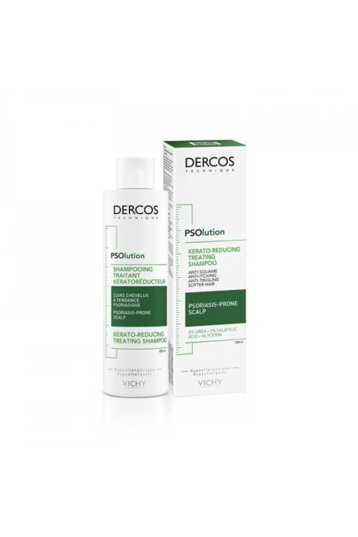 Vichy-Șampon Dercos Psolution Keratoreductor Tratament, Șampon, 200 ml 2
