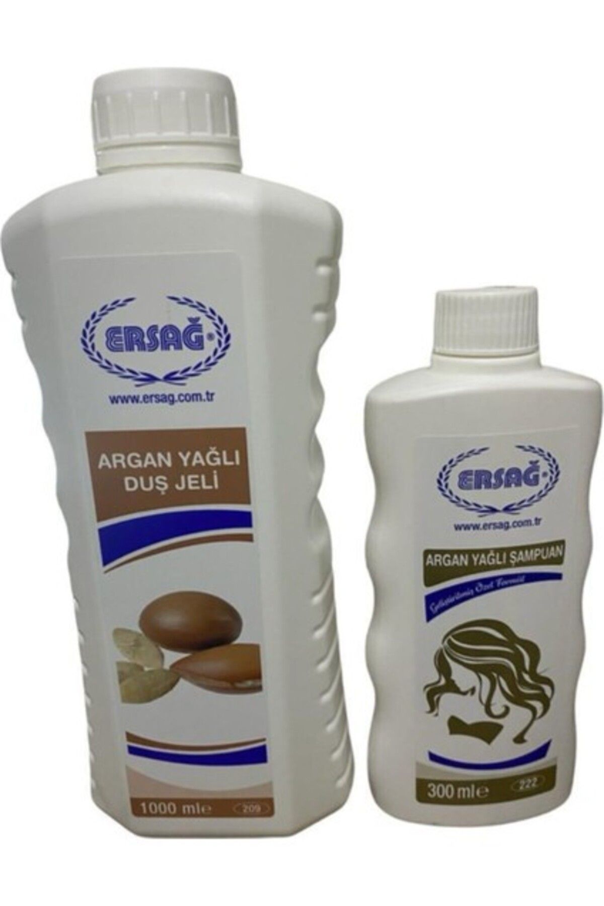 Ersağ Ersağ Argan Yağlı Duş Jeli 1000 Ml+Argan Yağlı Şampuan 300 ml
