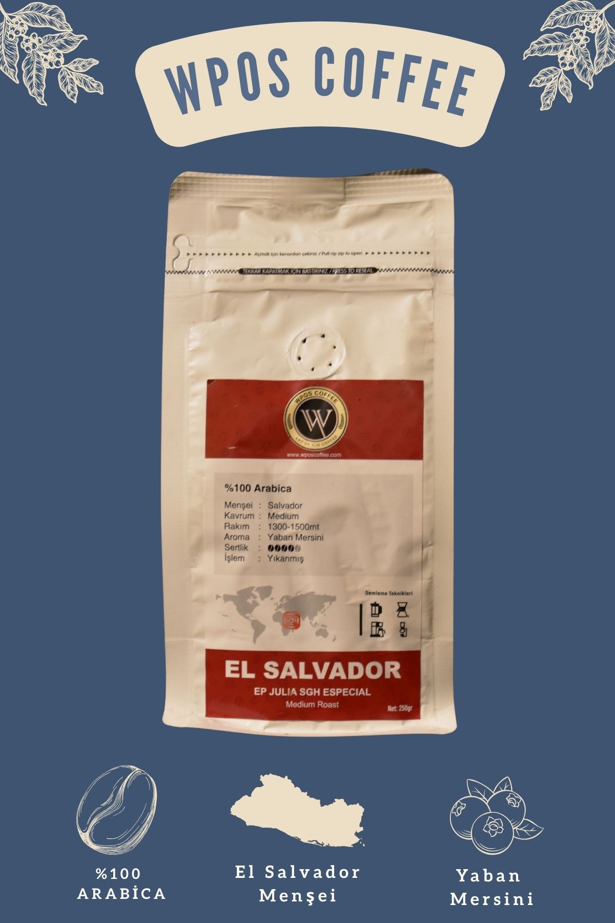 wpos coffee WPOS Premium El Salvador