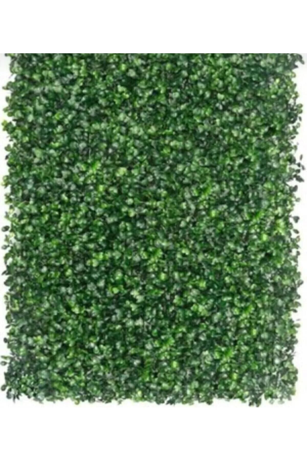 lilyum çiçekçilik yapay çiçek duvar kaplama panel şimşir tabaka 40x60 cm yeşil