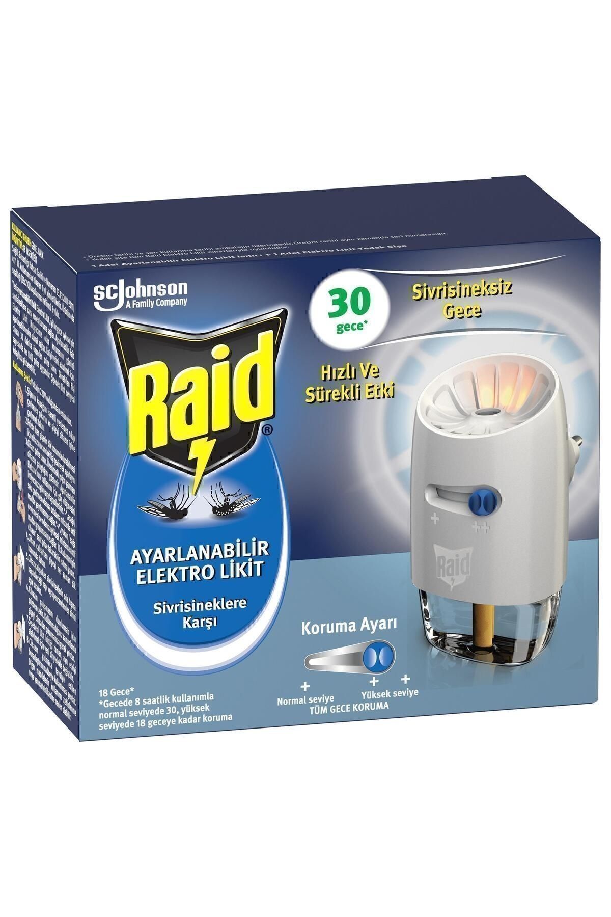 oztrend RAİD MİNİ SET - 30 GECE ELEKTROLİKİT AYARLANABİLİR MAKİNE SET 21 ML (4788)