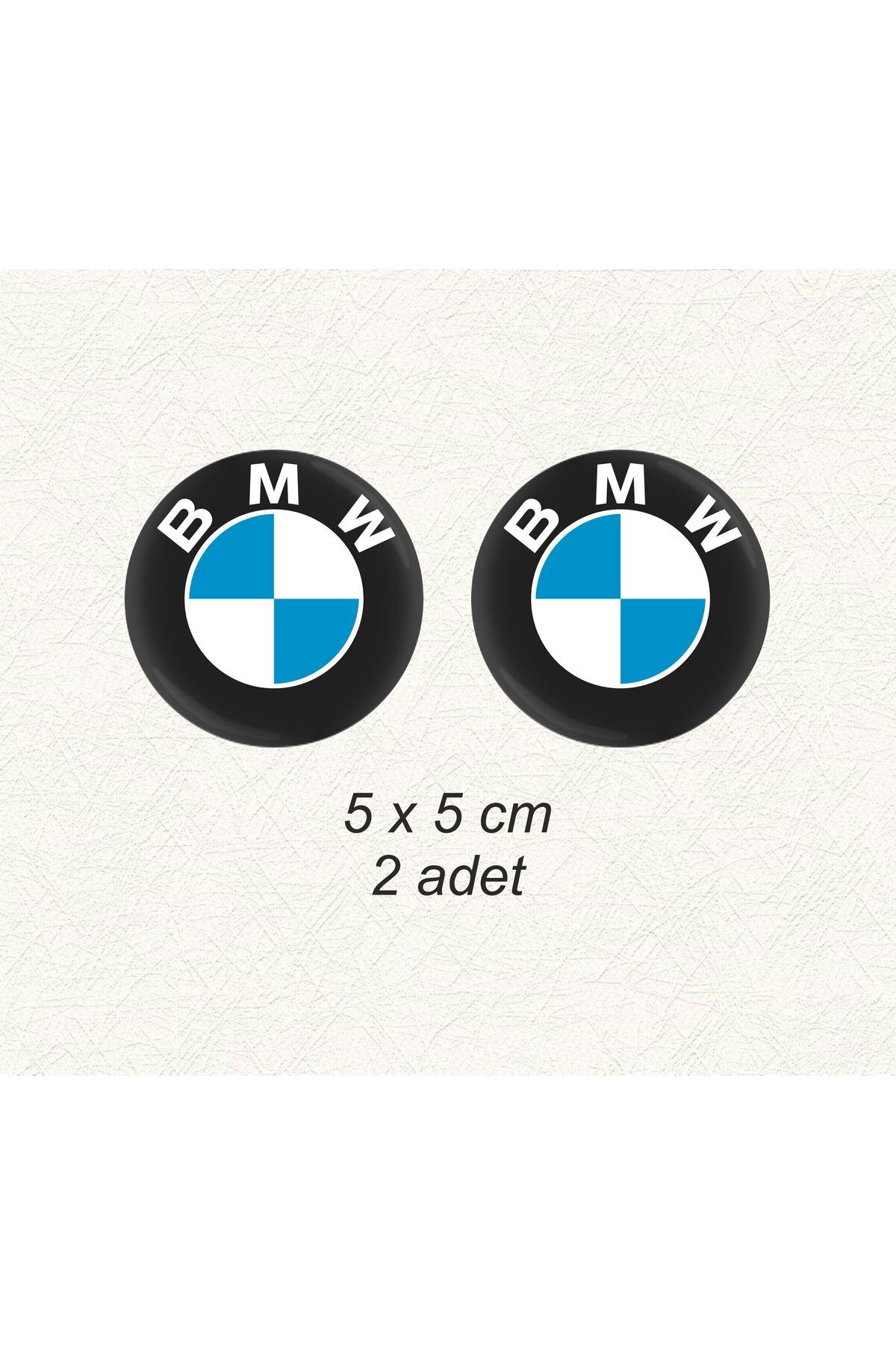hediyenebak 2'li Bmw Damla Logo 5x5 cm
