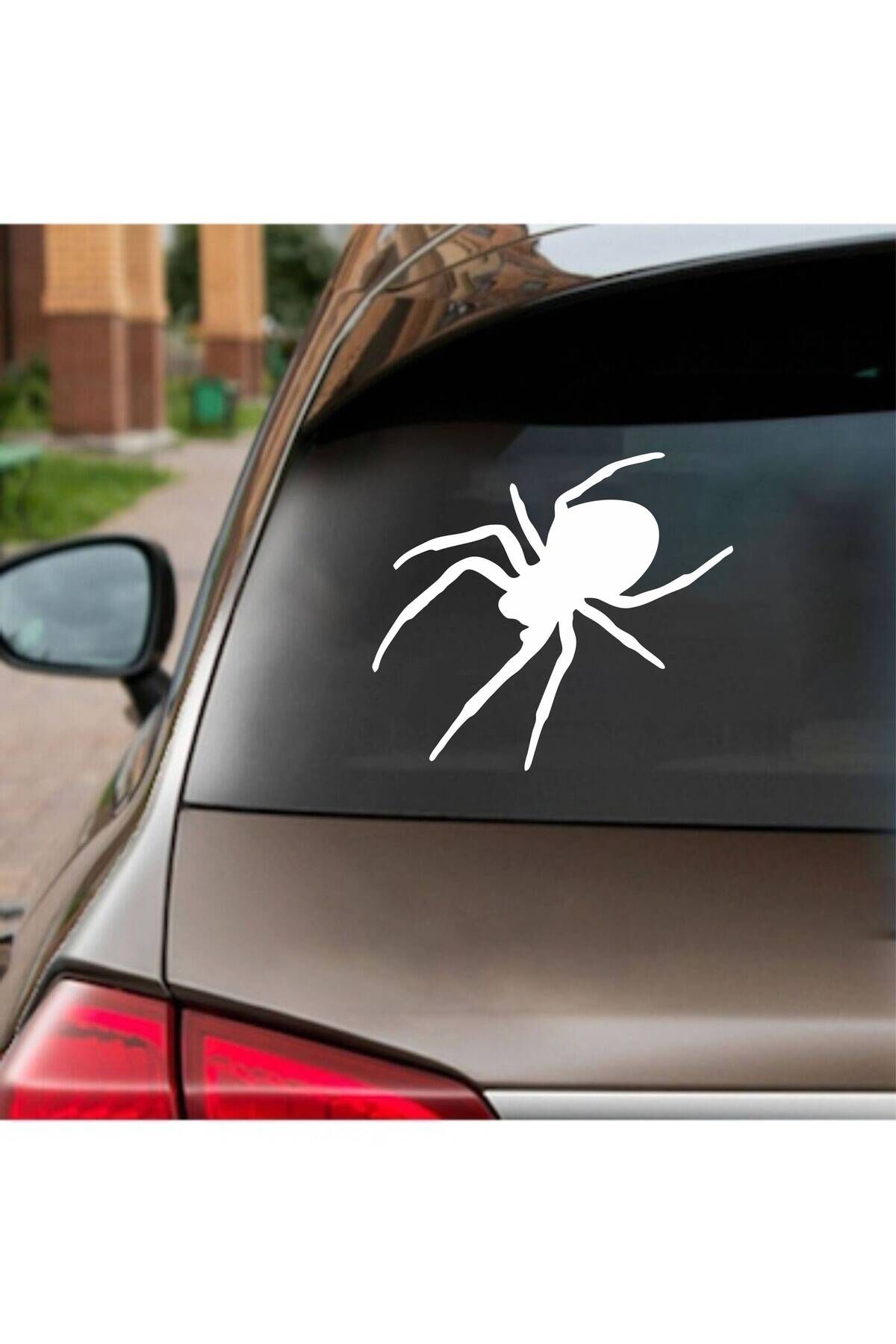 hediyenebak Örümcek Araç, Araba, Oto, Motorsiklet, Kask, Laptop, Cam Sticker 17x15 cm