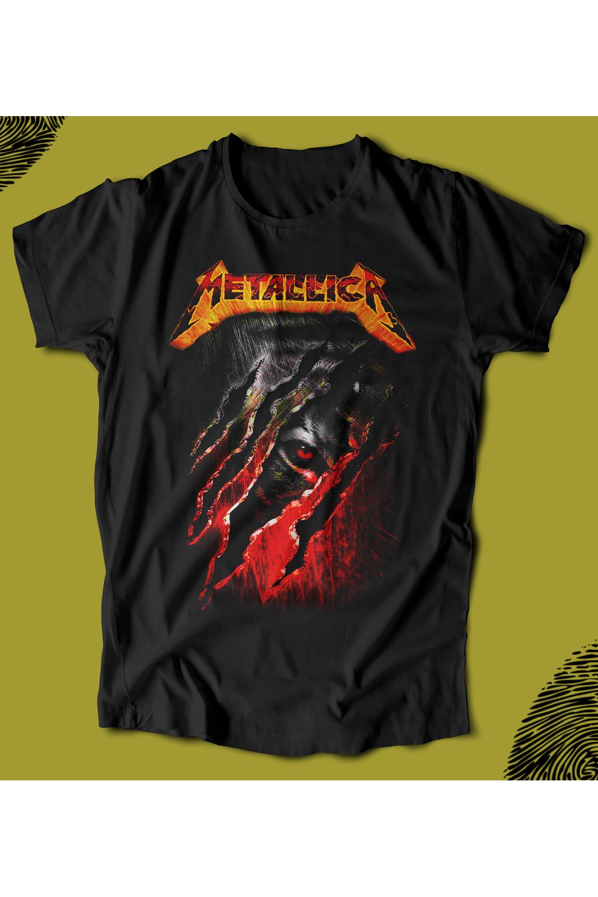 BUTSHIRT BU Tişört 'Metallica -Red Scar' Regular-Fit' Unisex Tişört