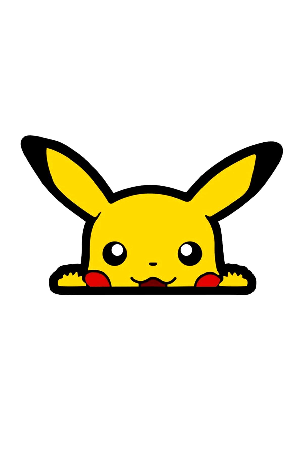hediyenebak Pikachu Araç, Araba, Oto, Motorsiklet, Kask, Laptop, Cam Sticker 14x9 cm
