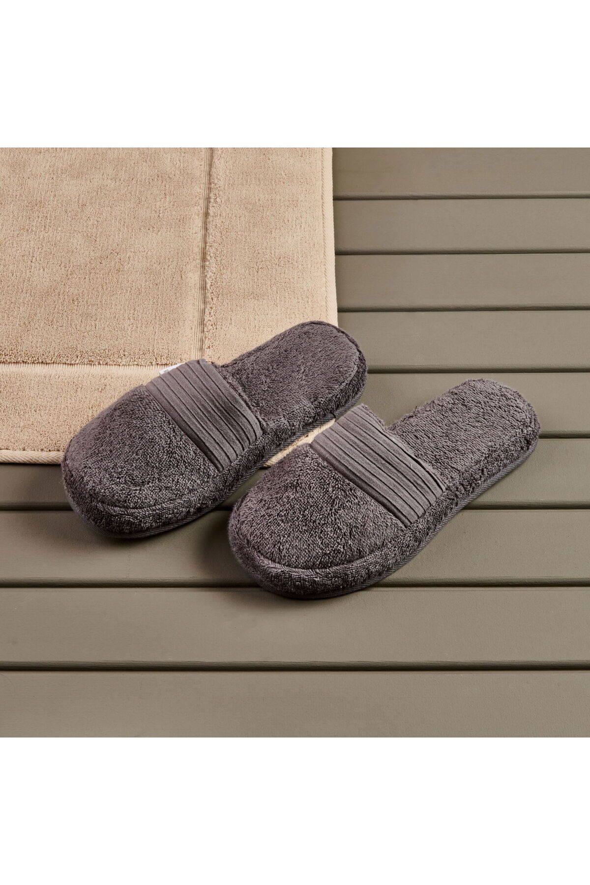 ASPARTAM Soft Premium Terlik - Antrasit - 36 / 40 Beden