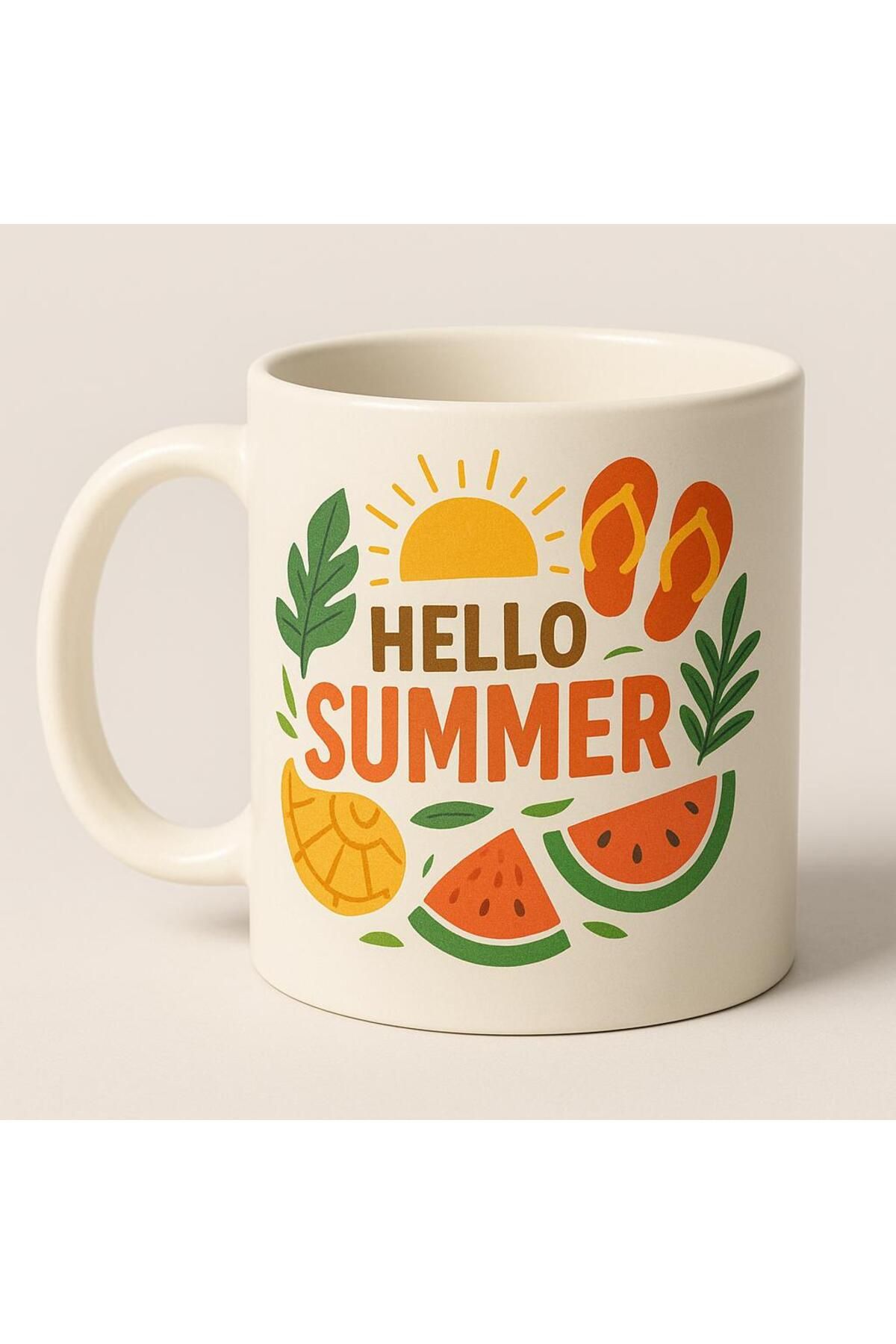 Puficca Tasarım Hello Summer Baskılı Kupa Bardak