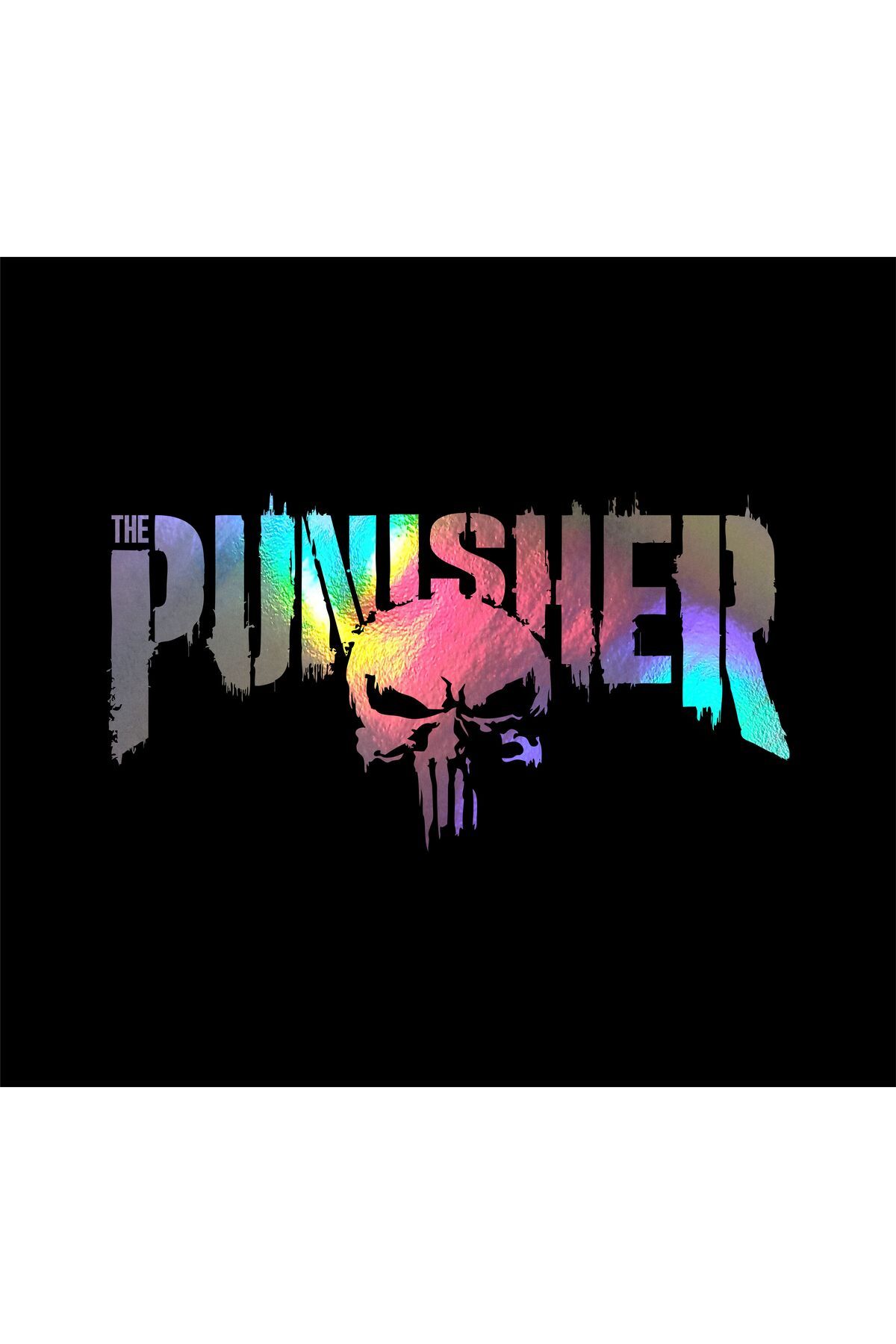 hediyenebak Punisher Araç, Araba, Oto, Motorsiklet, Kask, Laptop, Cam Sticker 22x11 cm