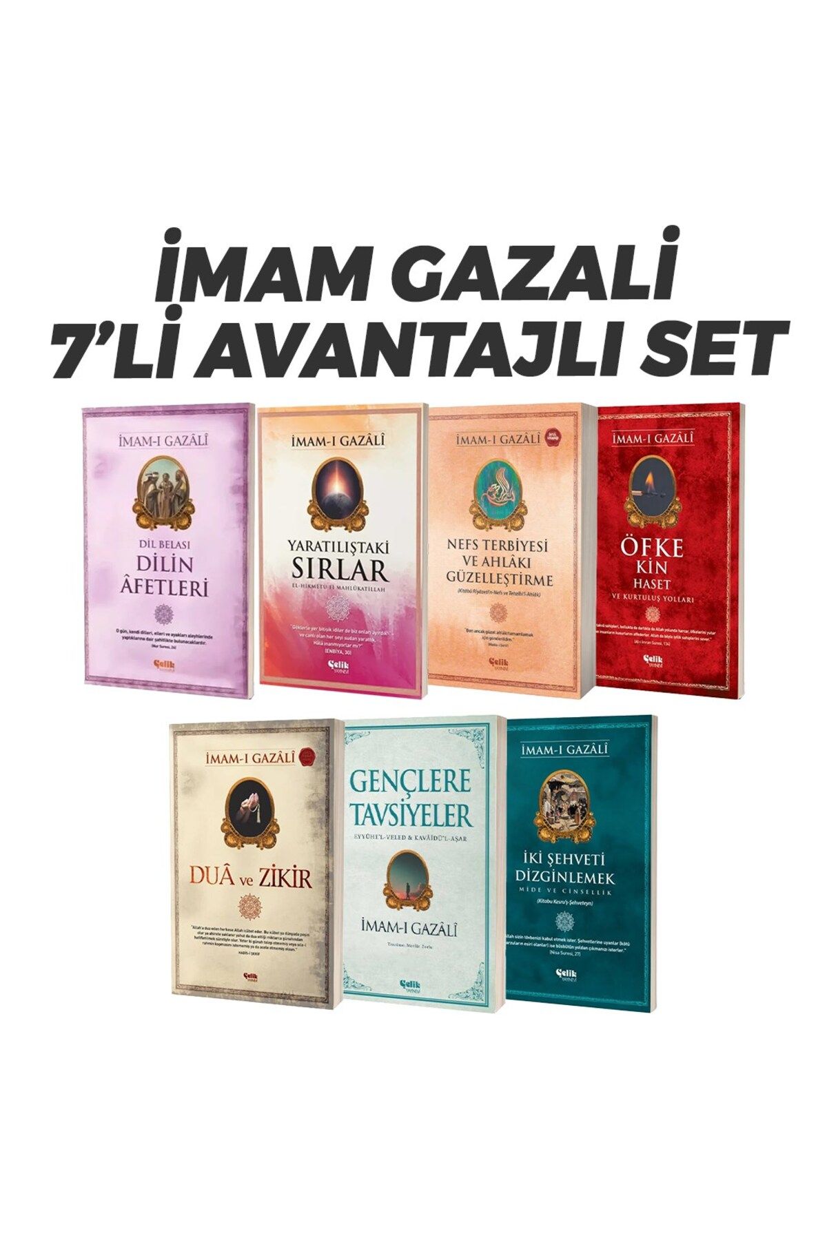 Çelik Yayınevi İmam Gazali 7'li Avantajlı Set