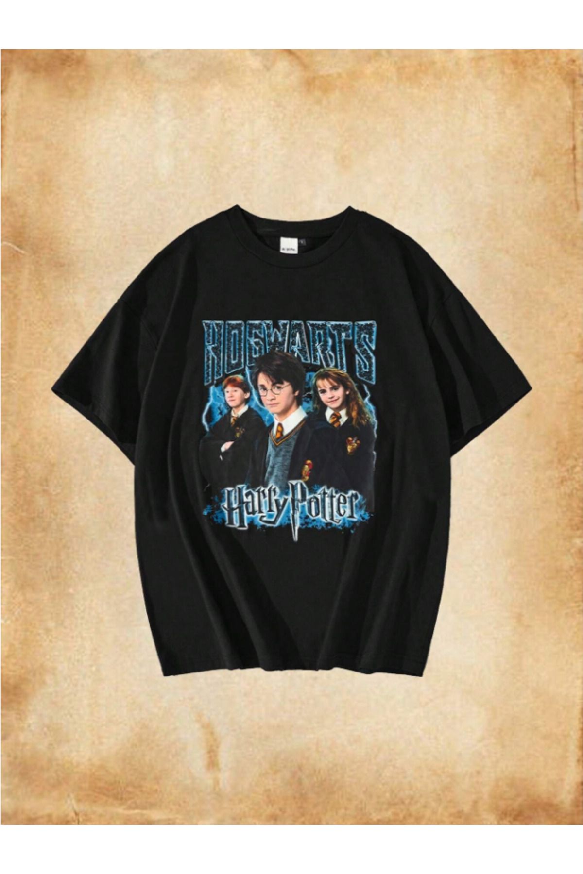 Framgan Kadın/Erkek HARRY POTTER Özel Baskılı Günlük Kısa Kol Pamuklu T-Shirt