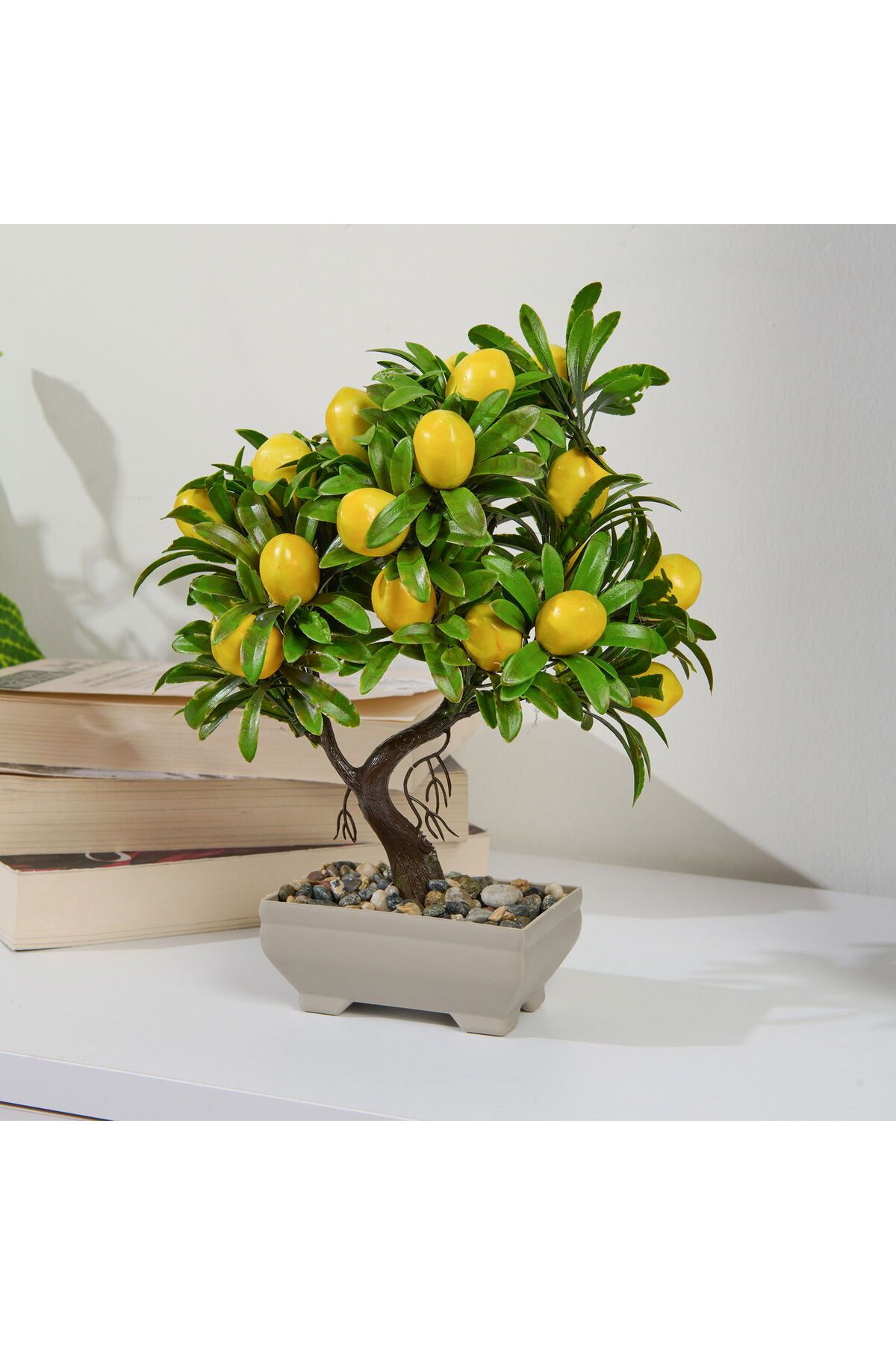 ASPARTAM Dekor Yapay Limon Ağacı - Sarı - 24x18 cm