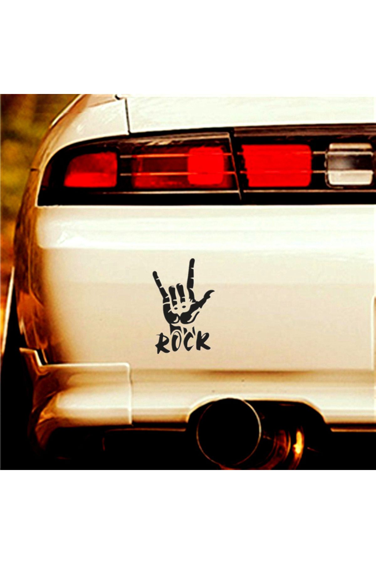 hediyenebak Rock Araç, Araba, Oto, Motorsiklet, Kask, Laptop, Cam Sticker 23x15 cm