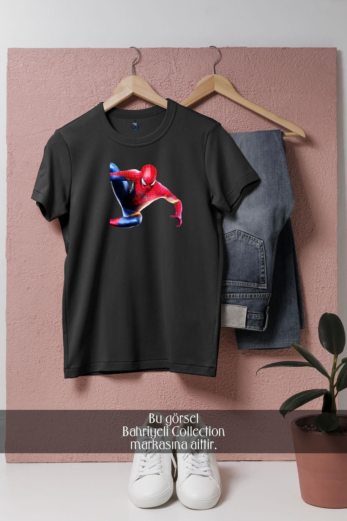 Bahriyeli Collection Oversize Spider-man - Örümcek Adam 9 Vektörel Tasarımlı Unisex T-Shirt