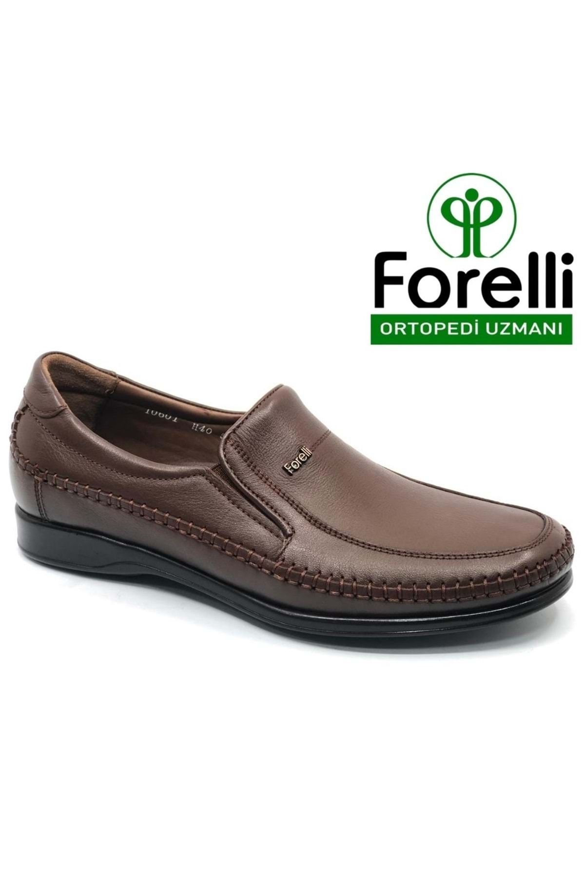 Forelli Manyas Hakiki Deri Ortopedik Comfort Erkek Casual Ayakkabı TABA