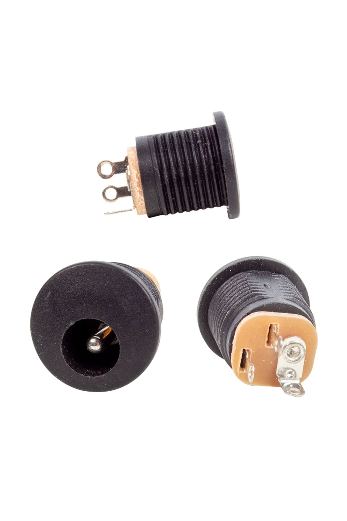 shopwave ADAPTÖR FİŞİ YUVARLAK SOMUNLU ŞASE 2.1MM (IC-257) (5047)