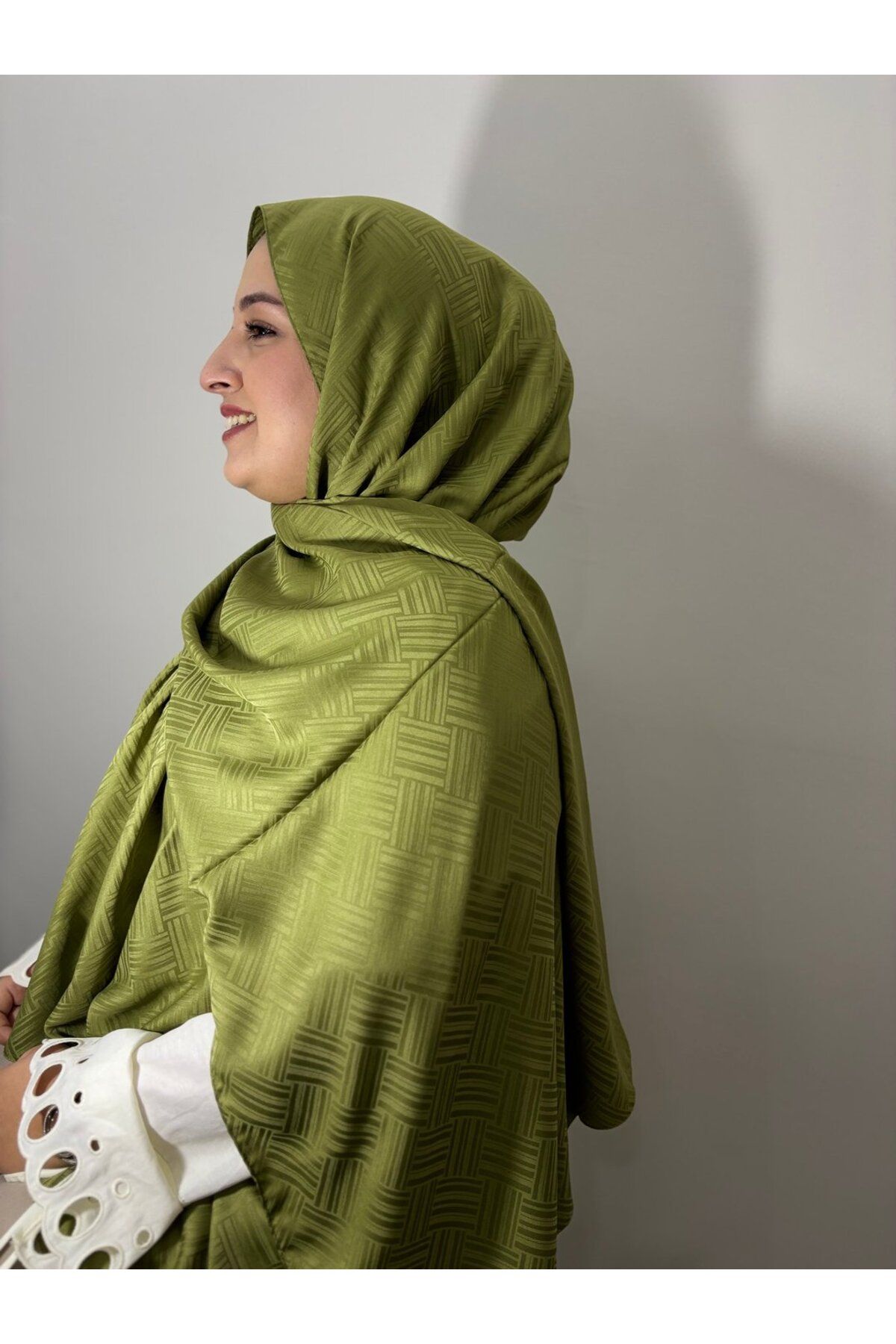 YALENA SCARF İpeksi Jakar Şal-Kibrit Desen