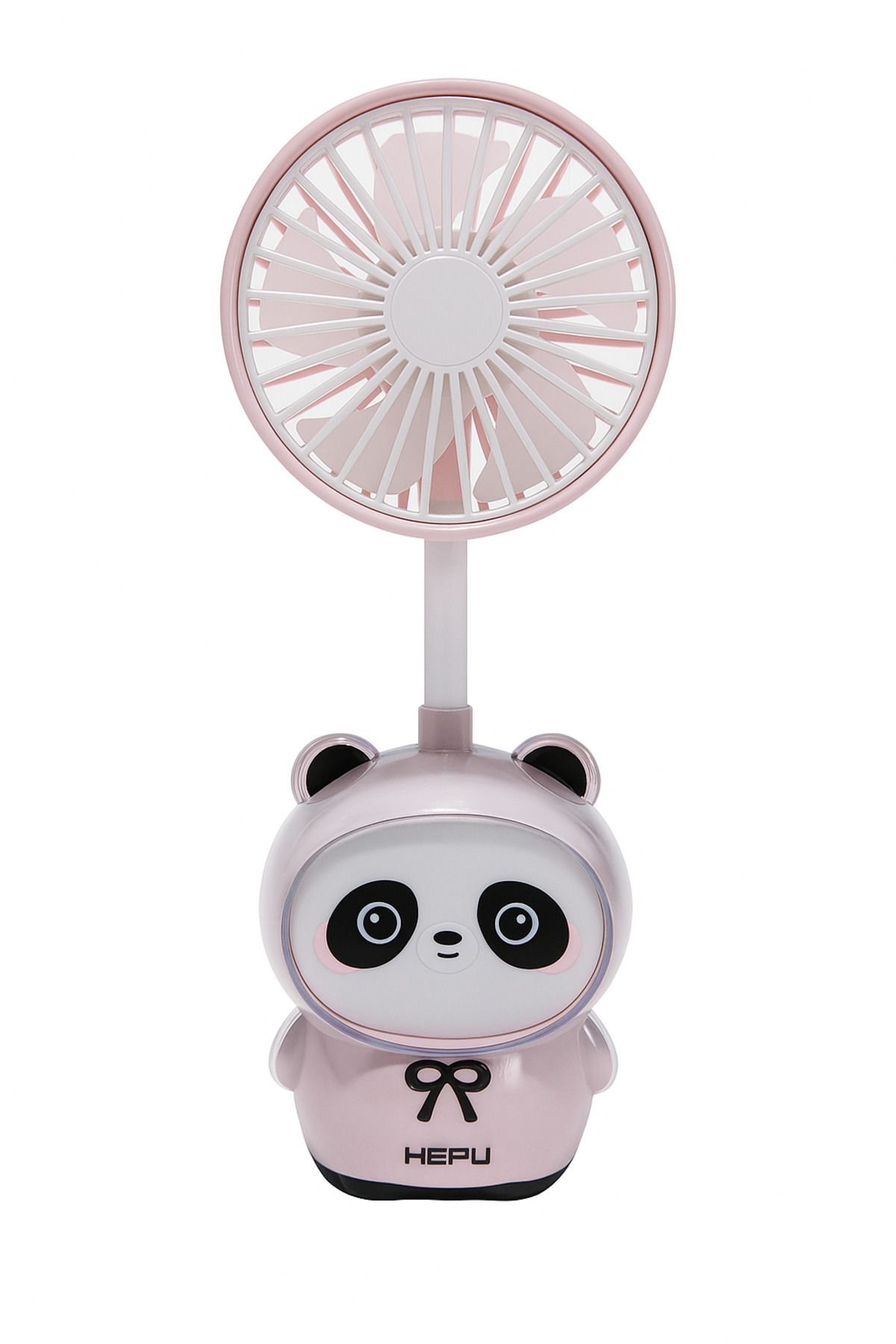 HEPU HP F10 Masa Üstü Şarjlı Mini Vantilatör Panda Figürlü 5 Kollu Soğutma