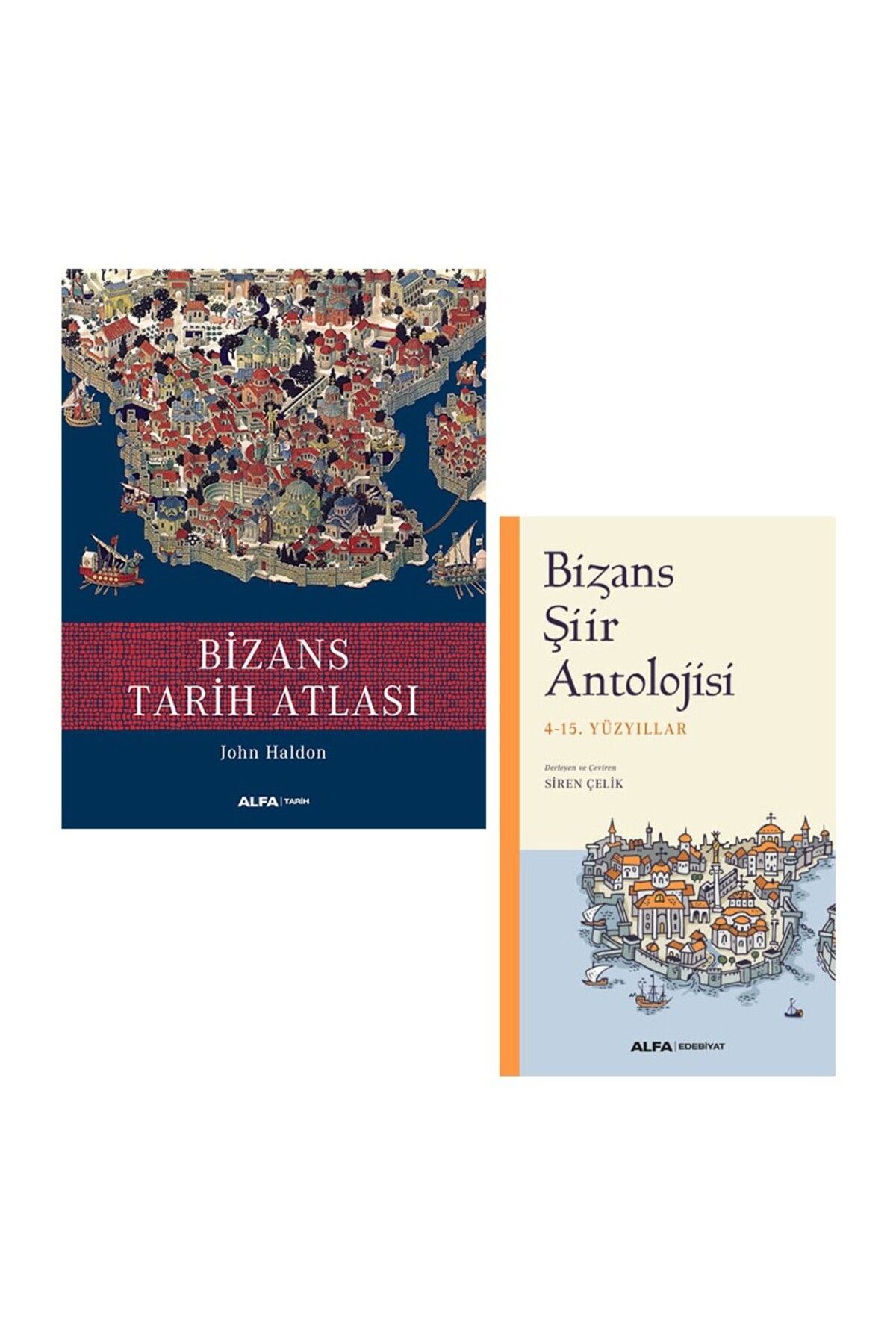 Alfa Yayınları Bizans Tarih Atlası + Bizans Şiir Antolojisi 2 Kitap Set