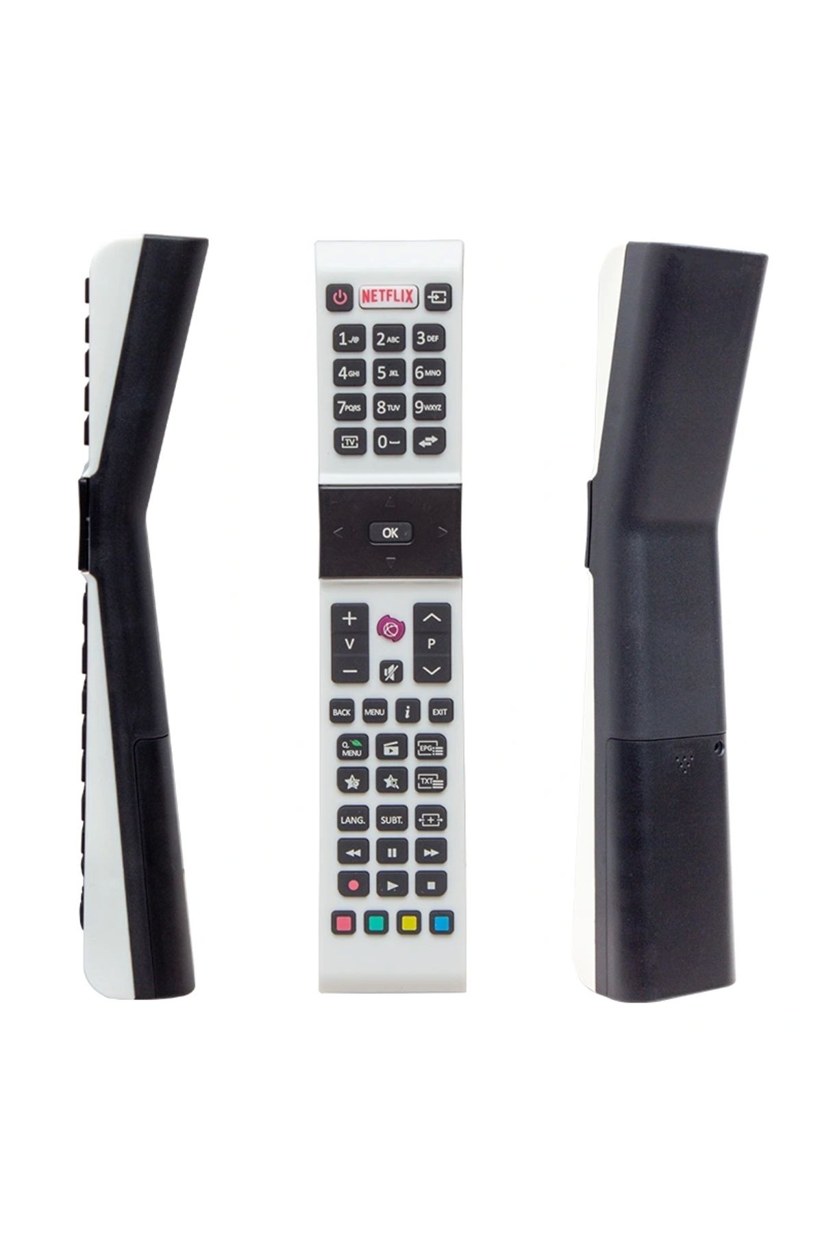 shopwave KL PROFİLO RCA49130 NETFLIX TUŞLU BEYAZ LCD-LED TV KUMANDA YAZISIZ * JVC * VESTEL * SANYO (5047)