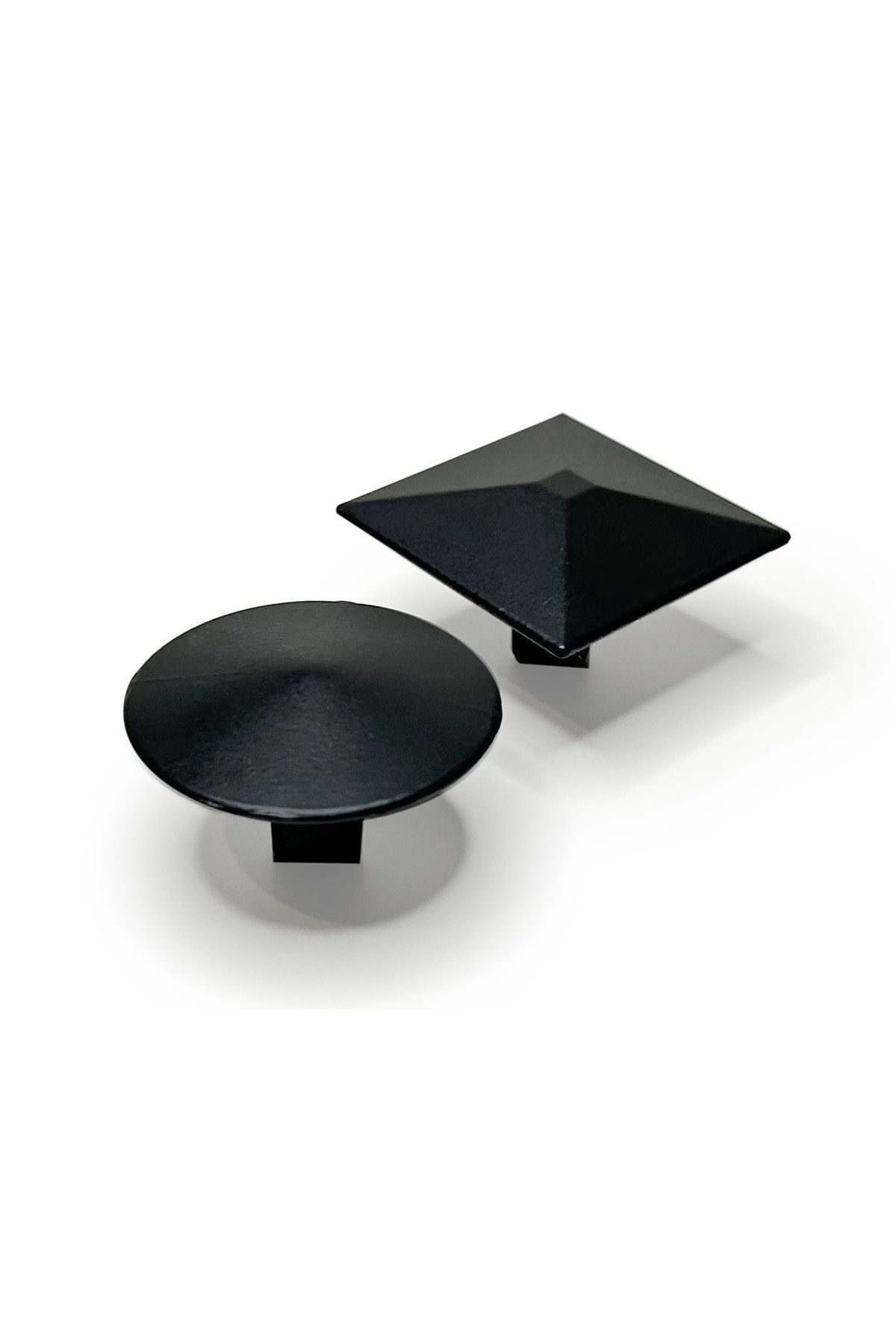 onderhomestore Yuvarlak Düğme Kulp Alüminyum Metal Lüks Modern Mobilya Çekmece Mutfak Dolabı Kulpu Siyah