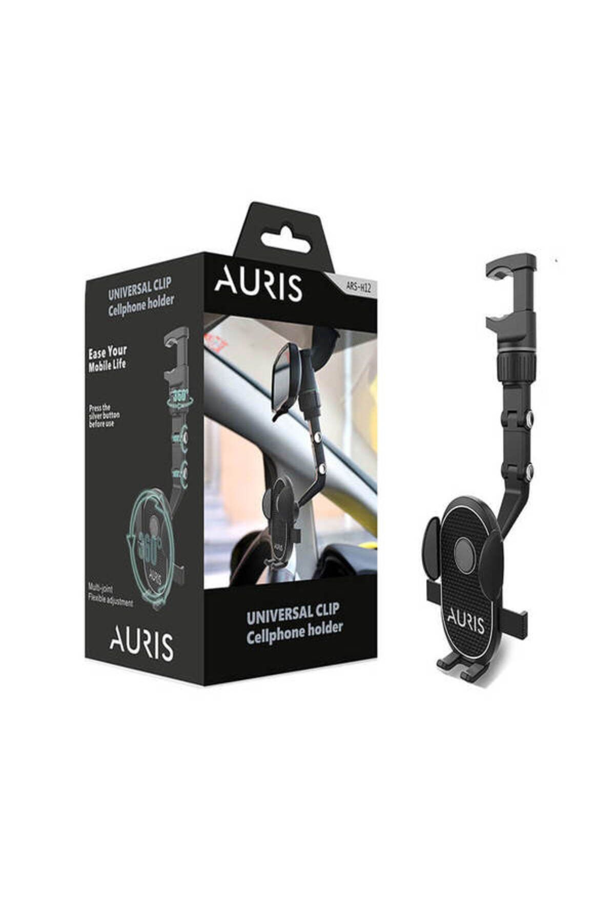 Auris H12 Araç Dikiz Aynasına Uyumlu Ayarlanabilir Telefon Tutucu