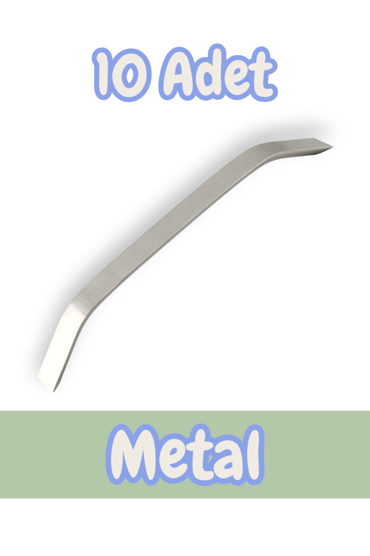 onderhomestore Eko Şahin Yay Alüminyum Metal Lüks Modern Mobilya Çekmece Mutfak Dolabı Kulpu İnox (10 Adet)