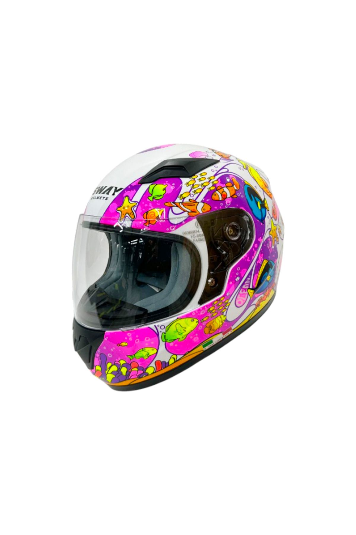 Sway Kapalı Çocuk Kask Sw 815K Ocean Girl
