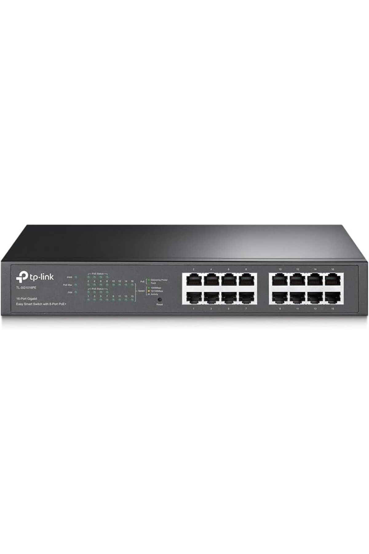 KDROĞLU plamystical TL-SG1016PE, 16-Port Gigabit Easy Smart Switch with 8-Port PoE+ newing 1139529