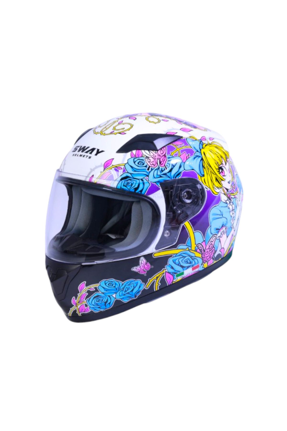 Sway Kapalı Çocuk Kask Sw 815K Gloss Girl
