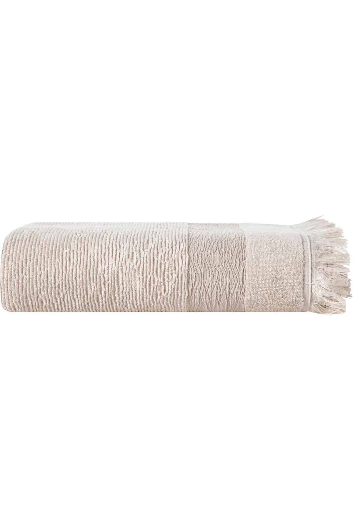 KDROĞLU plamystical Concept Borla Bej Banyo Havlu 90 x 150 cm newing 1139529