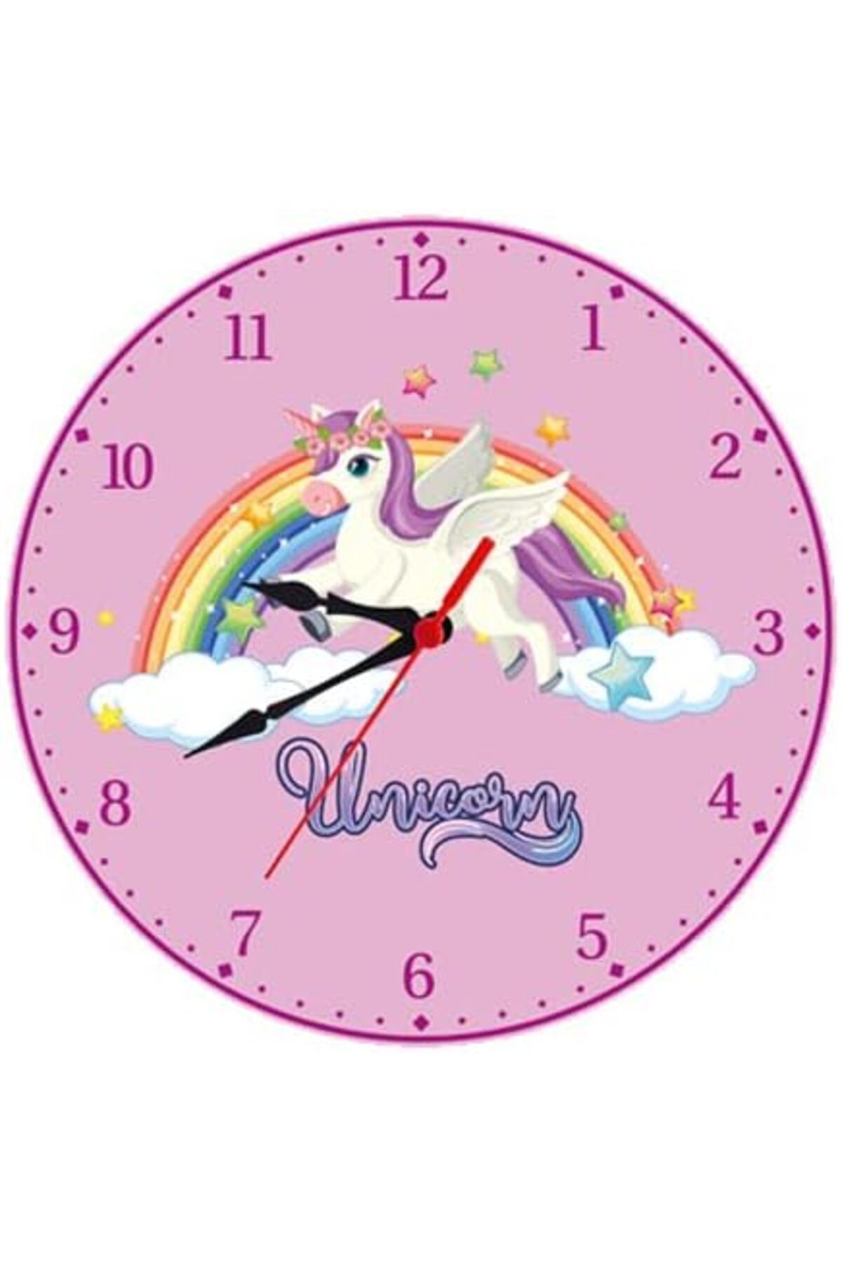 KDROĞLU plamystical Çocuk Odası Duvar Saati UNICORN Model Ve Unicorn Temalı Duvar Süsleri newing 1139529