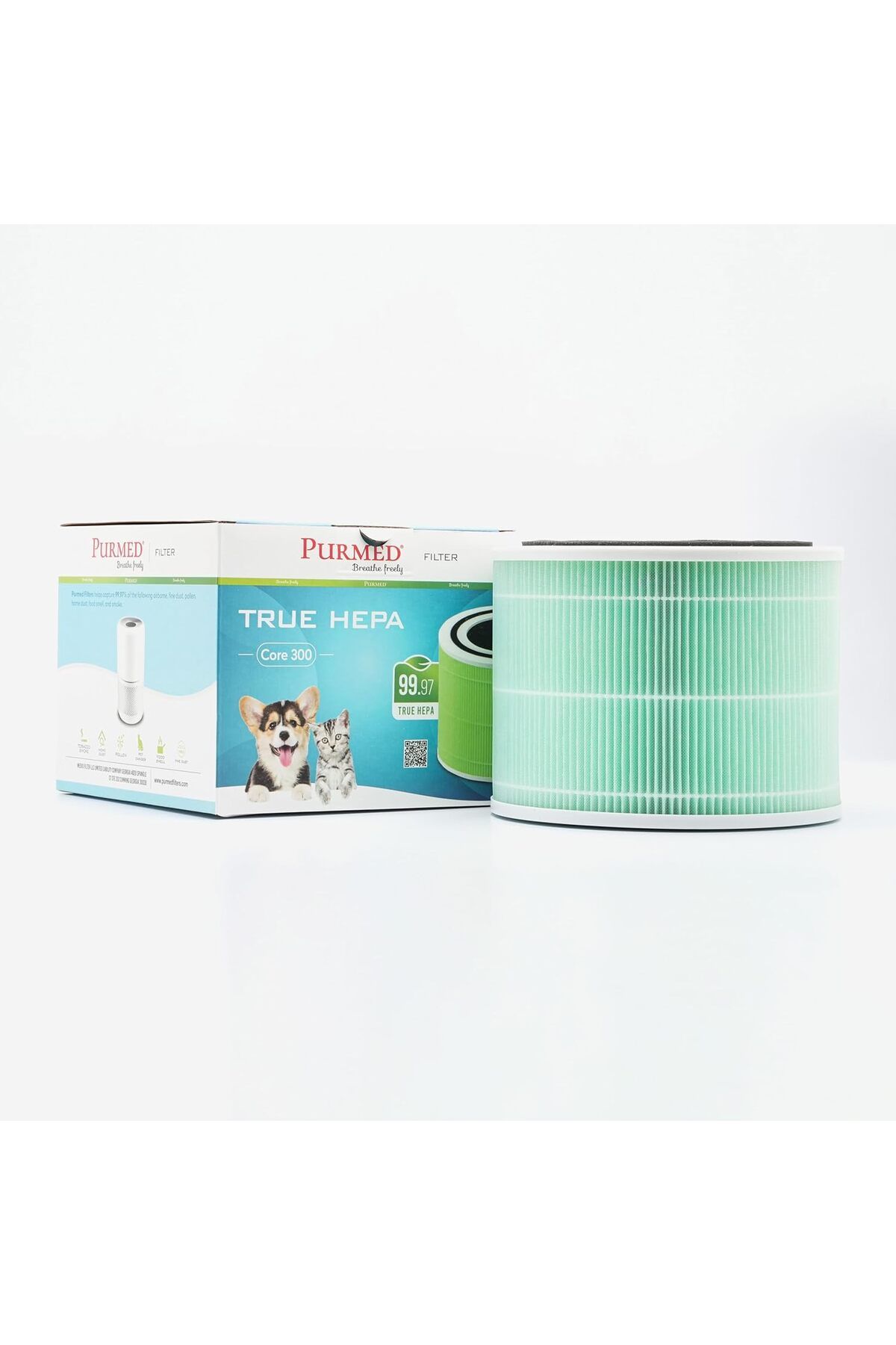 KDROĞLU plamystical Levoit Core 300, Core 300S Air Purifier Uyumlu Hepa + Karbon Filtre - Beyaz (Yeşil) new
