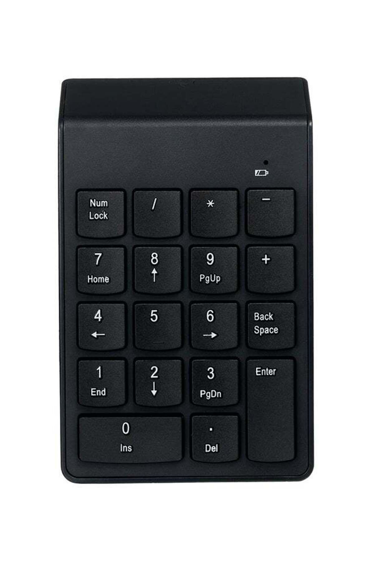 Generic-18 Keys Low Noise Mini Numeric 2.4G Wireless Waterproof Keypad Black 1