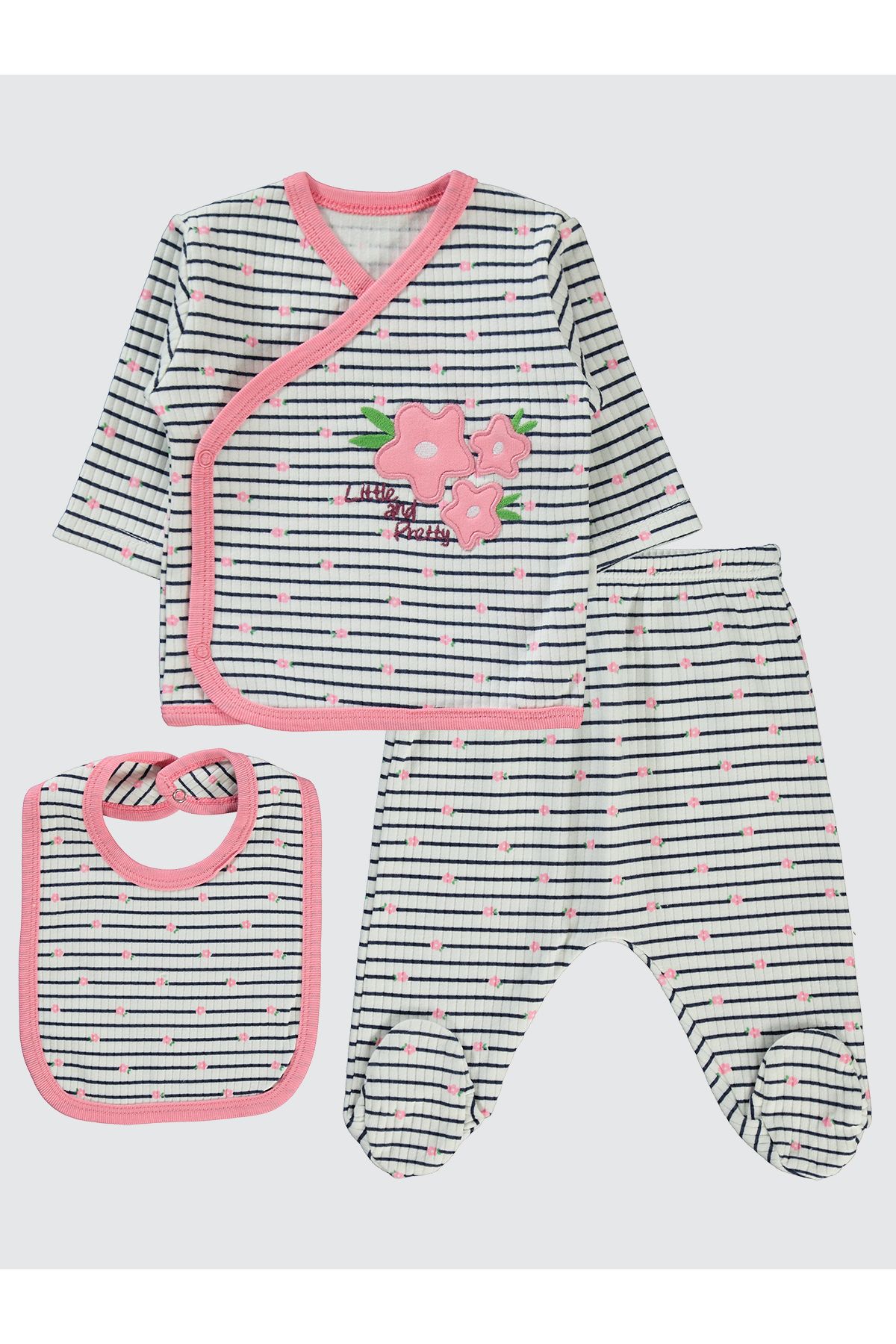 Civil Baby Kız Bebek Zıbın Takımları Pembe